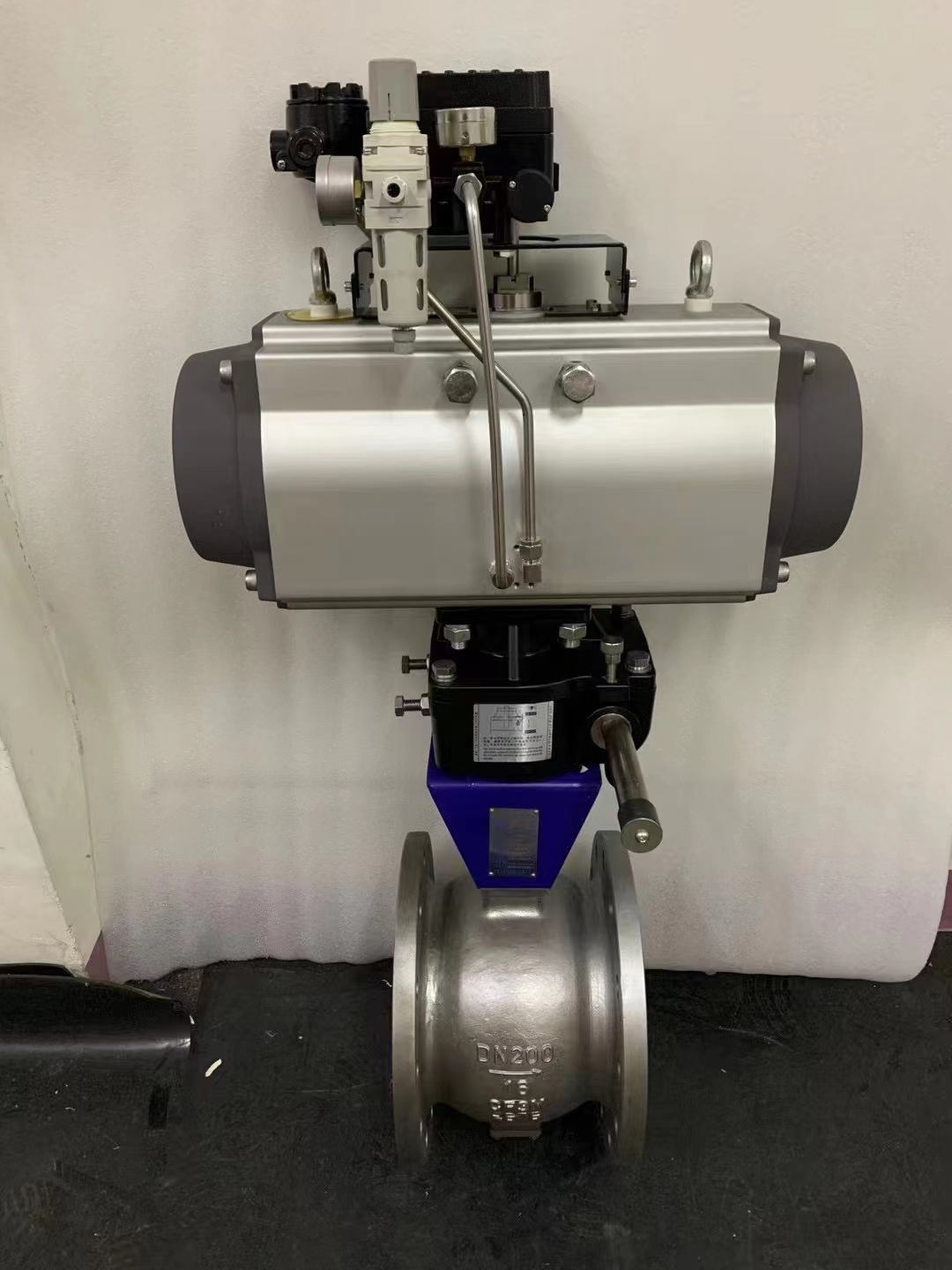 气动V型不锈钢球阀